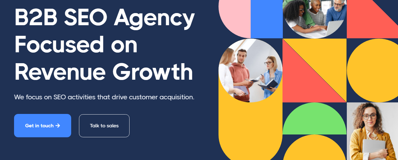 Blue Things SaaS link building agency page