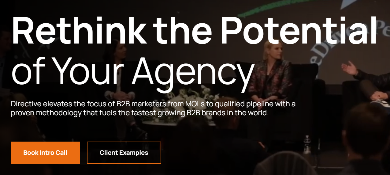 Directive financial SEO agency web page