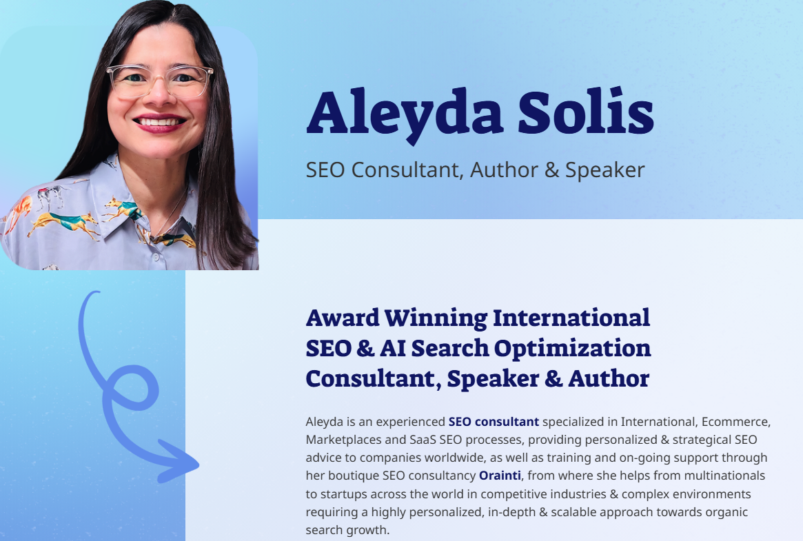 alyeda solis seo consultancy homepage