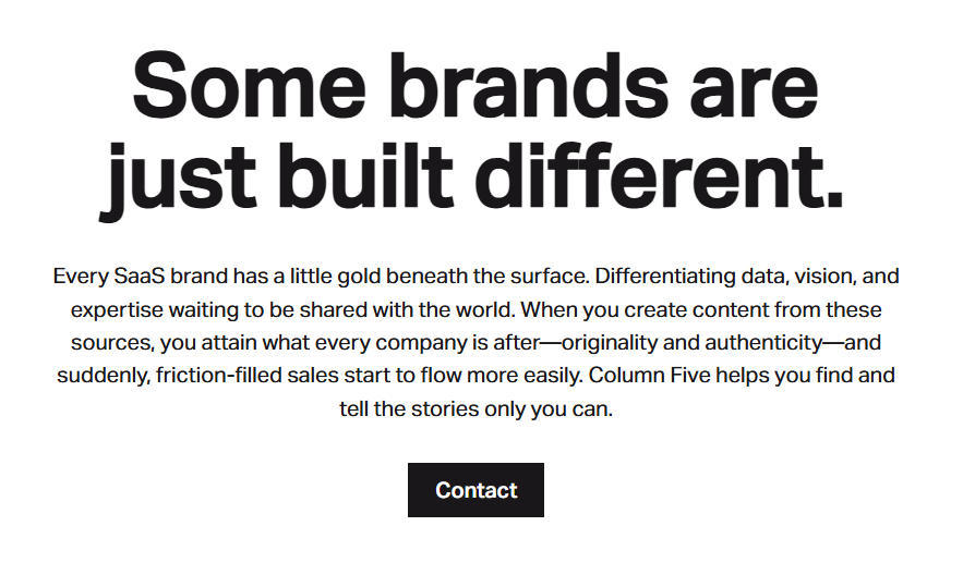 columnfive digital marketing homepage