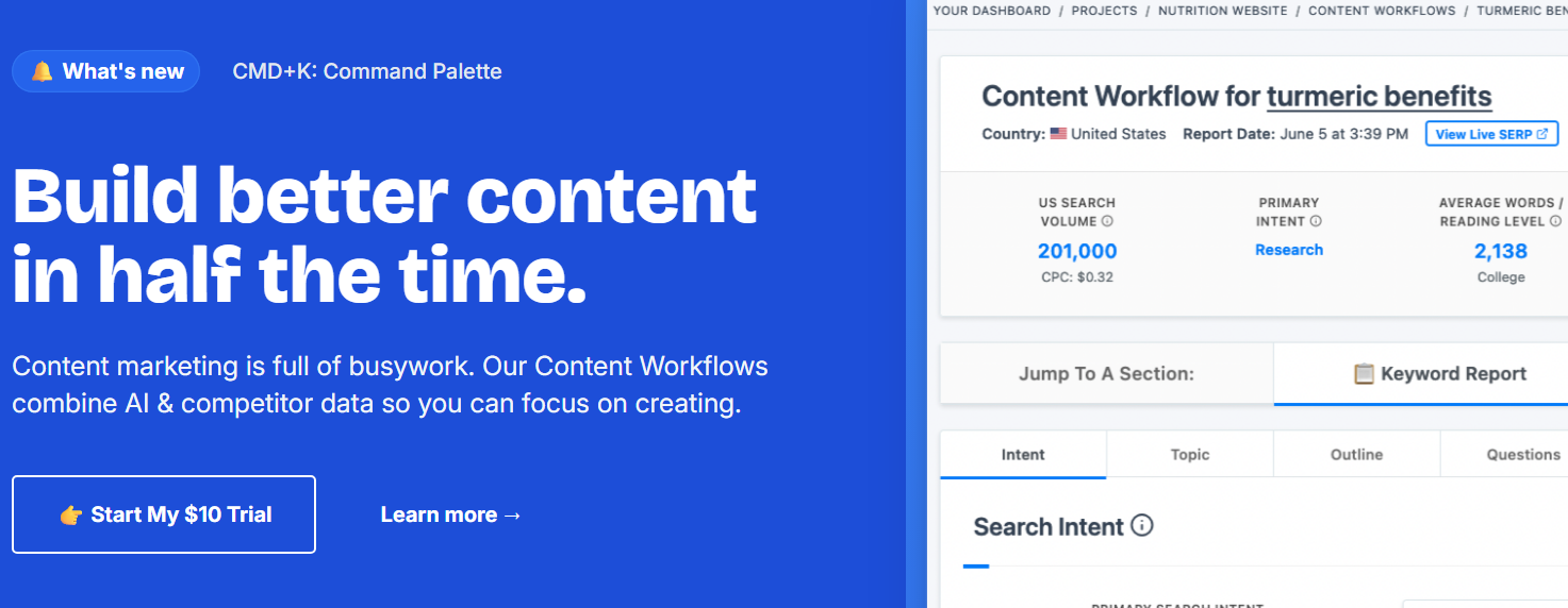 content harmony digital marketing agency homepage