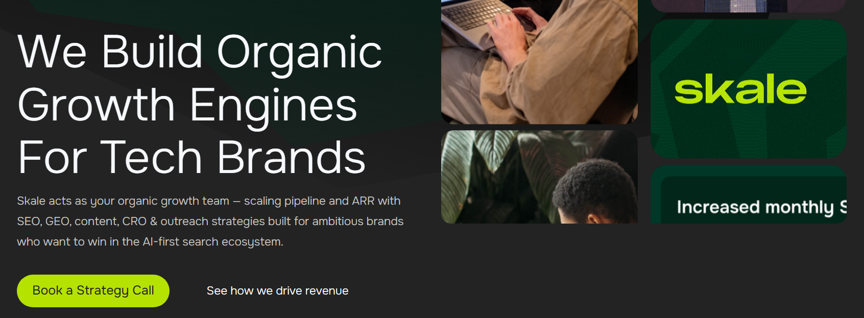 skale seo agency homepage