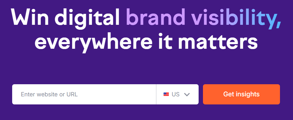 semrush homepage dashboard